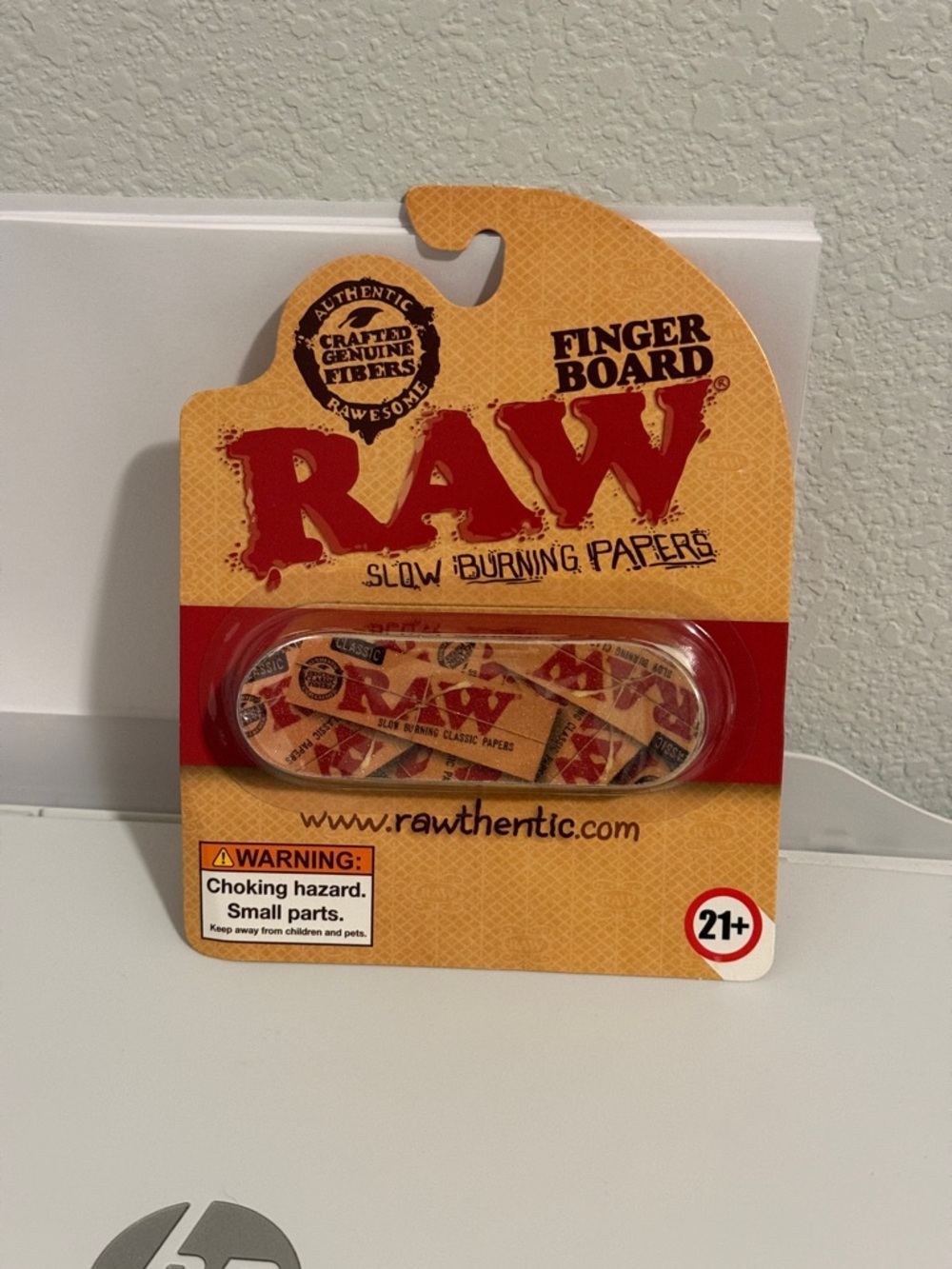 RAW Fingerboard Skateboard - Branded Graphic Deck